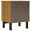 VidaXL vidaXL Bedside Cabinet Bedside Table End Table Nightstand FLAM Solid Wood Pine 7
