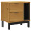 VidaXL vidaXL Bedside Cabinet Bedside Table End Table Nightstand FLAM Solid Wood Pine 2