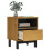 VidaXL vidaXL Bedside Cabinet Bedside Table End Table Nightstand FLAM Solid Wood Pine 3