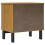 VidaXL vidaXL Bedside Cabinet Bedside Table End Table Nightstand FLAM Solid Wood Pine 7