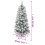 VidaXL (120 cm) vidaXL Artificial Hinged Christmas Tree Pre Lit Artificial Tree Xmas Decor 9