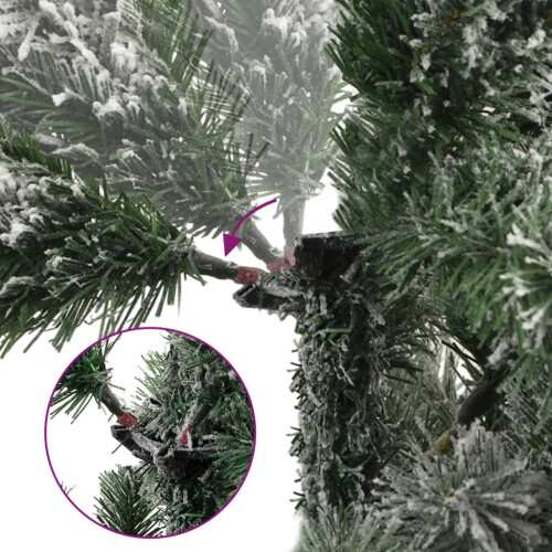 VidaXL (180 cm) vidaXL Artificial Hinged Christmas Tree Pre Lit Artificial Tree Xmas Decor 2
