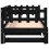VidaXL (black, 80 x 200 cm) vidaXL Pull-out Day Bed Sofa Bed Guest Bed Frame Daybed Couch Solid Wood Pine 9