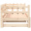 VidaXL (90 x 200 cm) vidaXL Pull-out Day Bed Sofa Bed Guest Bed Frame Daybed Couch Solid Wood Pine 9
