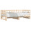 VidaXL (90 x 200 cm) vidaXL Pull-out Day Bed Sofa Bed Guest Bed Frame Daybed Couch Solid Wood Pine 5