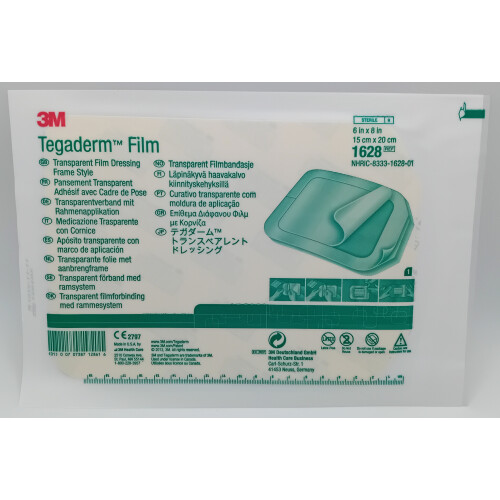 3M Tegaderm Film 15cm x 20cm Pack of 3- REF: 1628 2