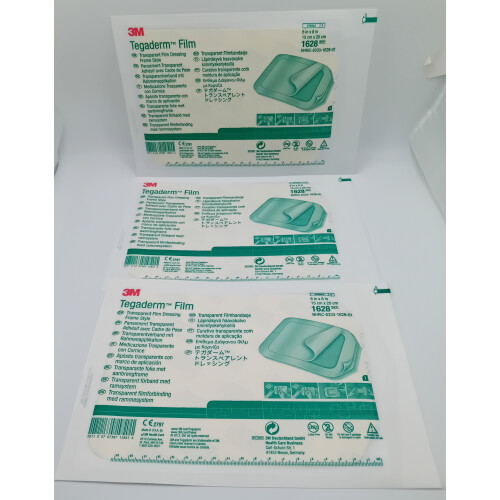 3M Tegaderm Film 15cm x 20cm Pack of 3- REF: 1628 1