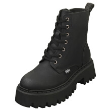 (6.5) Buffalo Aspen Vegan Womens Casual Boots in Black