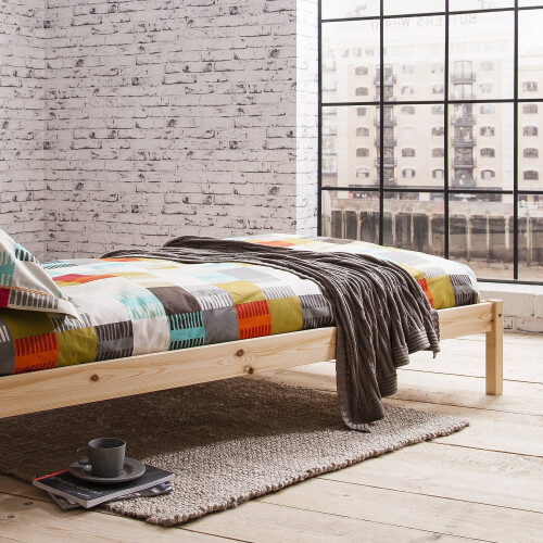Noa and Nani Sussex Single Bed 3ft Bed Frame in Natural Pine 1