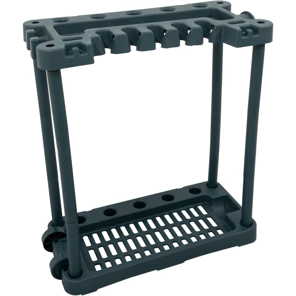 Garden Tool Tidy Rack Trolley Gardening Equipment Storage Holder Caddy