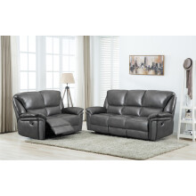 (Grey Faux Leather) Boston Grey Reclining 3 + 2 Seater Sofa Suite
