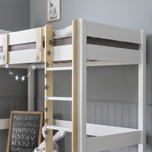 Noa and Nani Una Highsleeper Cabin Bed in Classic White 2