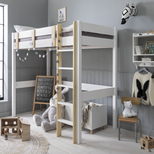 Noa and Nani Una Highsleeper Cabin Bed in Classic White