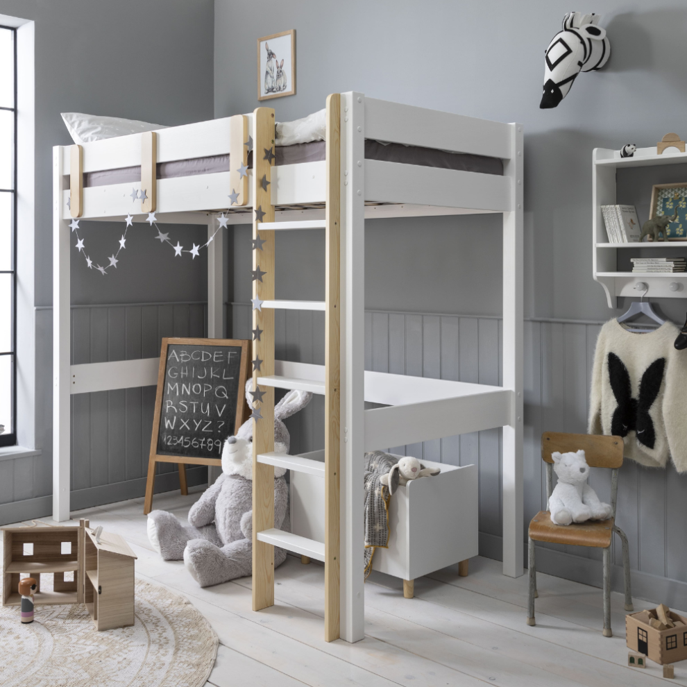 Una Highsleeper Cabin Bed in Classic White