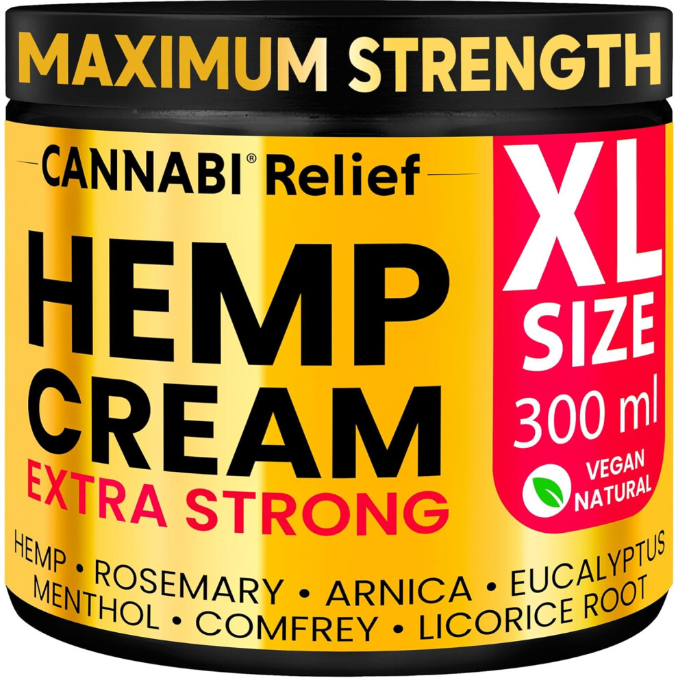 HEMP CREAM EXTRA STRONG PREMIUM High Strength Fast Absorption Formula