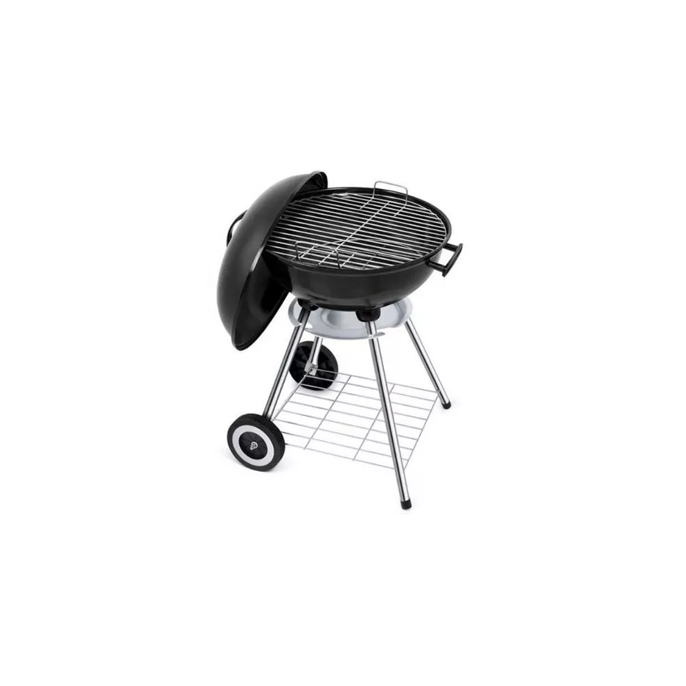 Portable Round Kettle 43cm Charcoal Grill BBQ Outdoor Heat Control
