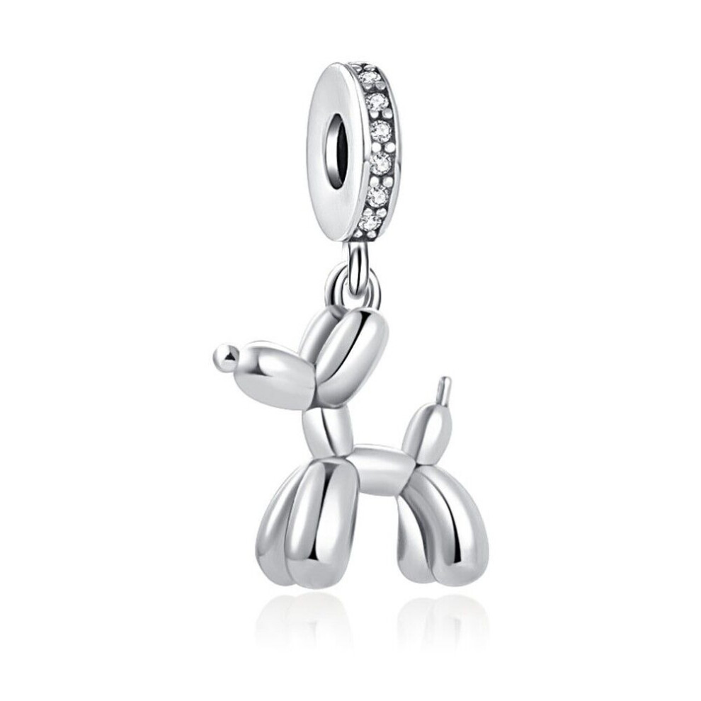 Balloon Dog Puppy sterling silver charm for women fit pandora bracelet