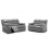 (Grey) Washington Leather 3 & 2 Seater Sofa Set 3