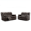 (Brown) Washington Leather 3 & 2 Seater Sofa Set 3