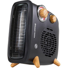 Retro 1800W Electric Heater, Vertical/Horizontal Fan 2 Heat Settings