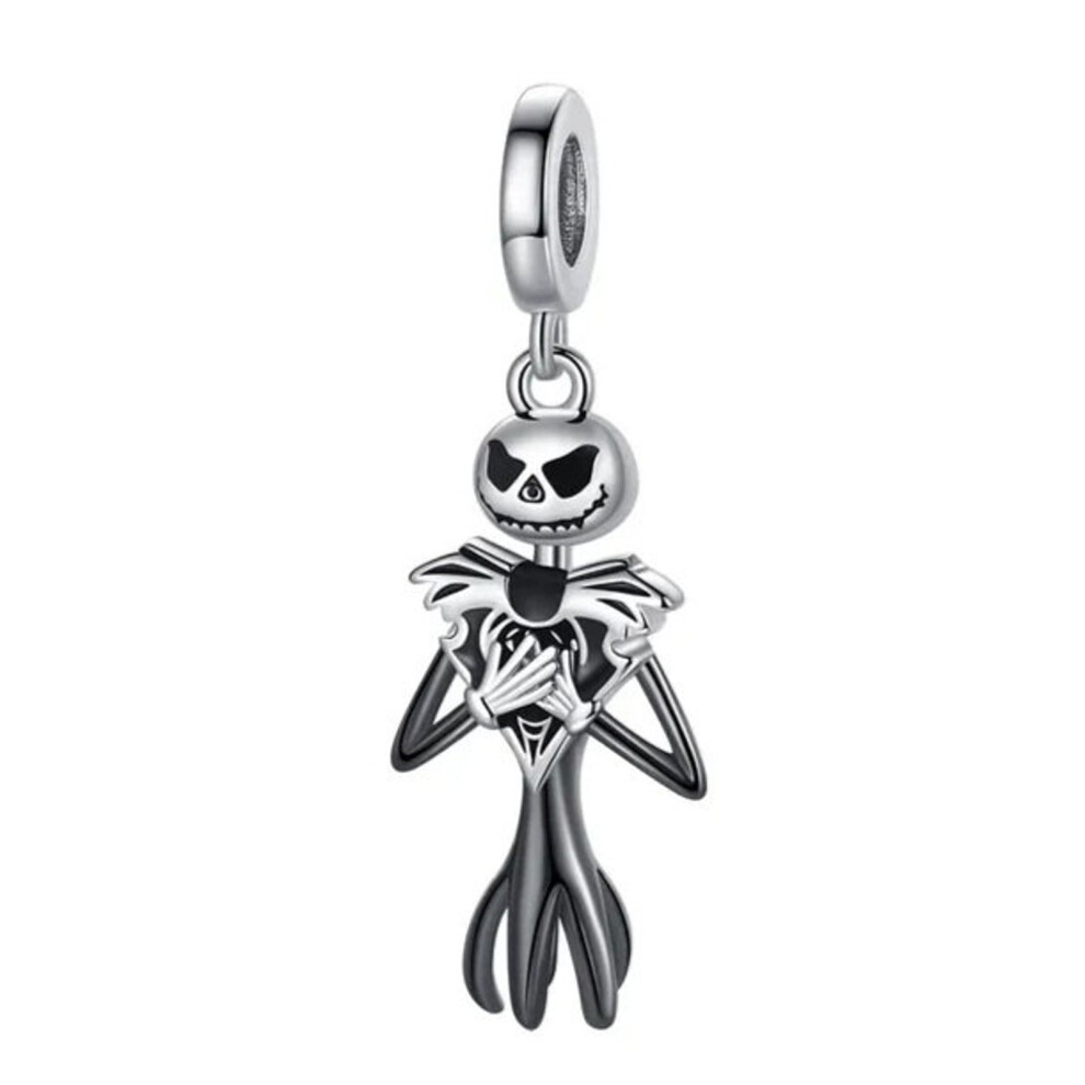 Skeleton scry Sally Skull sterling silver charm for pandora bracelet