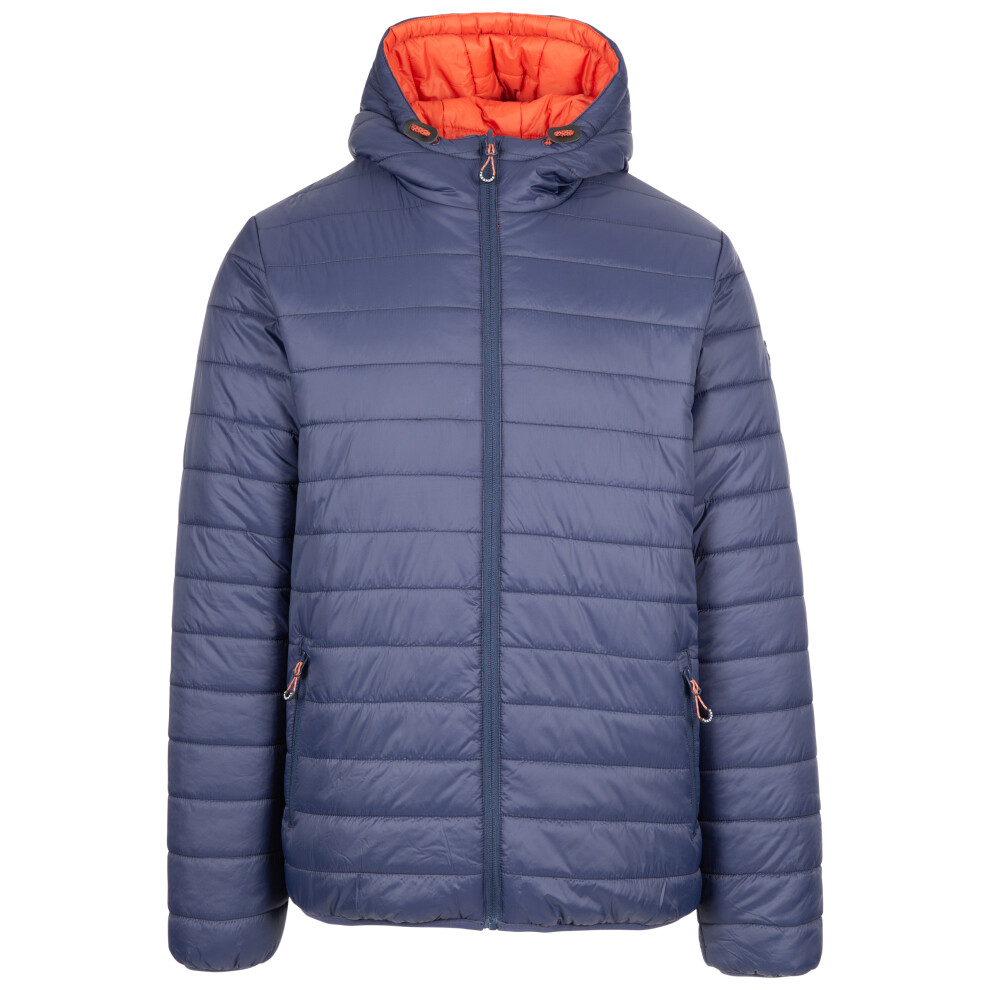 (XXS, Navy) Trespass Mens Padded Jacket Reversible Coat Senby