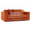 (Orange, 3 Seater) Luxor Scatter Back Colourful Cord Sofa Range 1