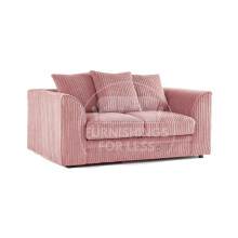(Pink, 2 Seater) Luxor Scatter Back Colourful Cord Sofa Range