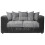 (Black & Grey, 3 Seater) Luxor Scatter Back Colourful Cord Sofa Range 1