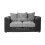 (Black & Grey, 2 Seater) Luxor Scatter Back Colourful Cord Sofa Range 1