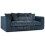 (Navy Blue, 3 Seater) Luxor Scatter Back Colourful Cord Sofa Range 1