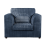(Navy Blue, Armchair) Luxor Scatter Back Colourful Cord Sofa Range 1