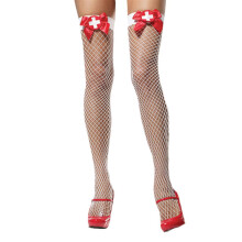 White Nurse Fishnet Stockings , Hold ups