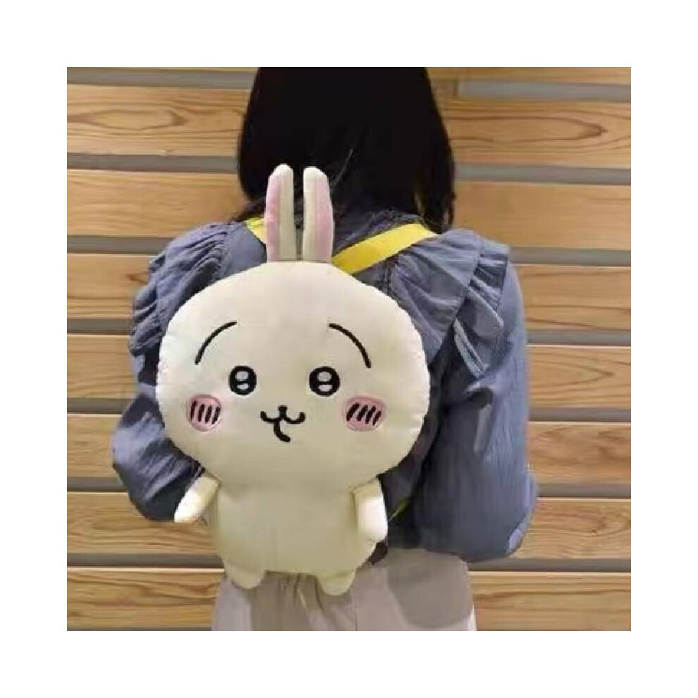 (Usagi) Chiikawa Usagi Hachiware Plush Doll Backpack Cute Cartoon Girl Travel Backpack