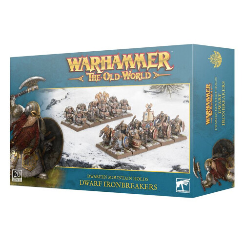 Warhammer Games Workshop Warhammer Old World Dwarf Mountain Holds: Dwarf Ironbreakers - Tabletop Miniatures Wargame
