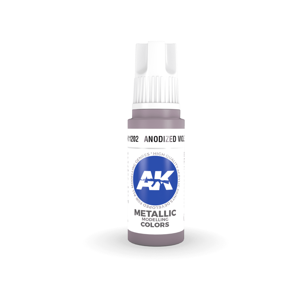 Ak Interactive 11202 Anodized Violet 3Rd Gen. Acrylic Model Paint 17Ml