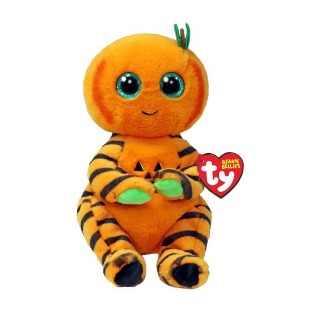 Ty Trickster the Pumpkin Halloween 6" Plush Soft Toy Beanie Boo 41507