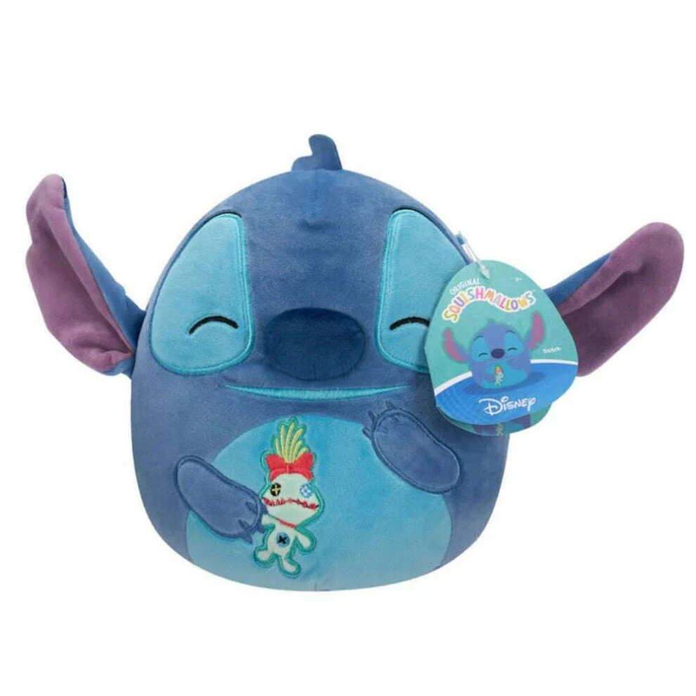 Squishmallows Disney Stitch Holding Scrump 8" Plush Soft Toy