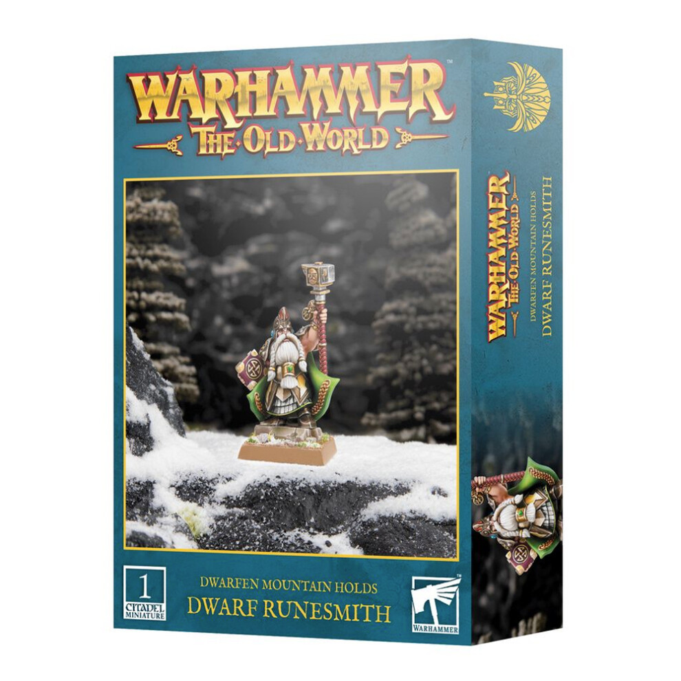 Warhammer Games Workshop Old World Dwarfen Mountain Holds: Dwarf Runesmith 10-06 - Tabletop Miniatures Wargame