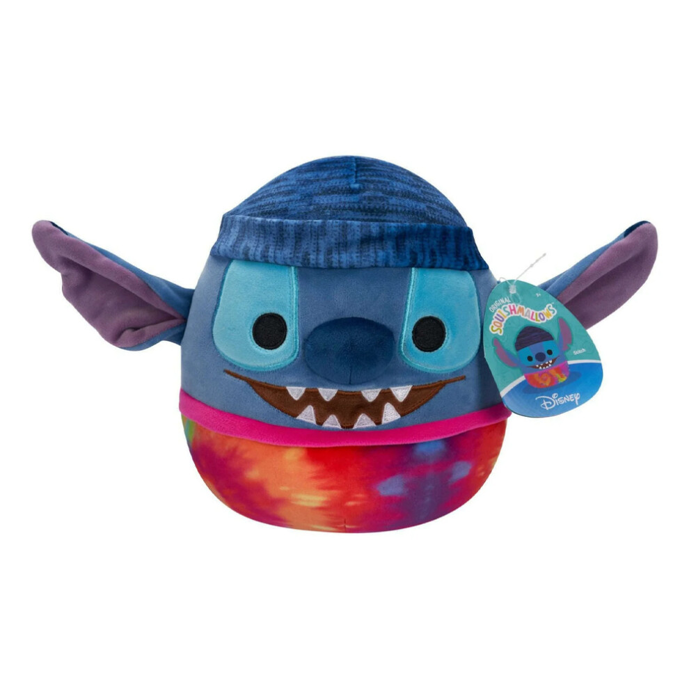 Squishmallows Disney Stitch Wearing Beanie & Tie Dye 8" Plush Soft Toy