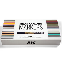 AK Interactive Real Colours Markers Deluxe Case - Full 34 Colour Set PRE-ORDER