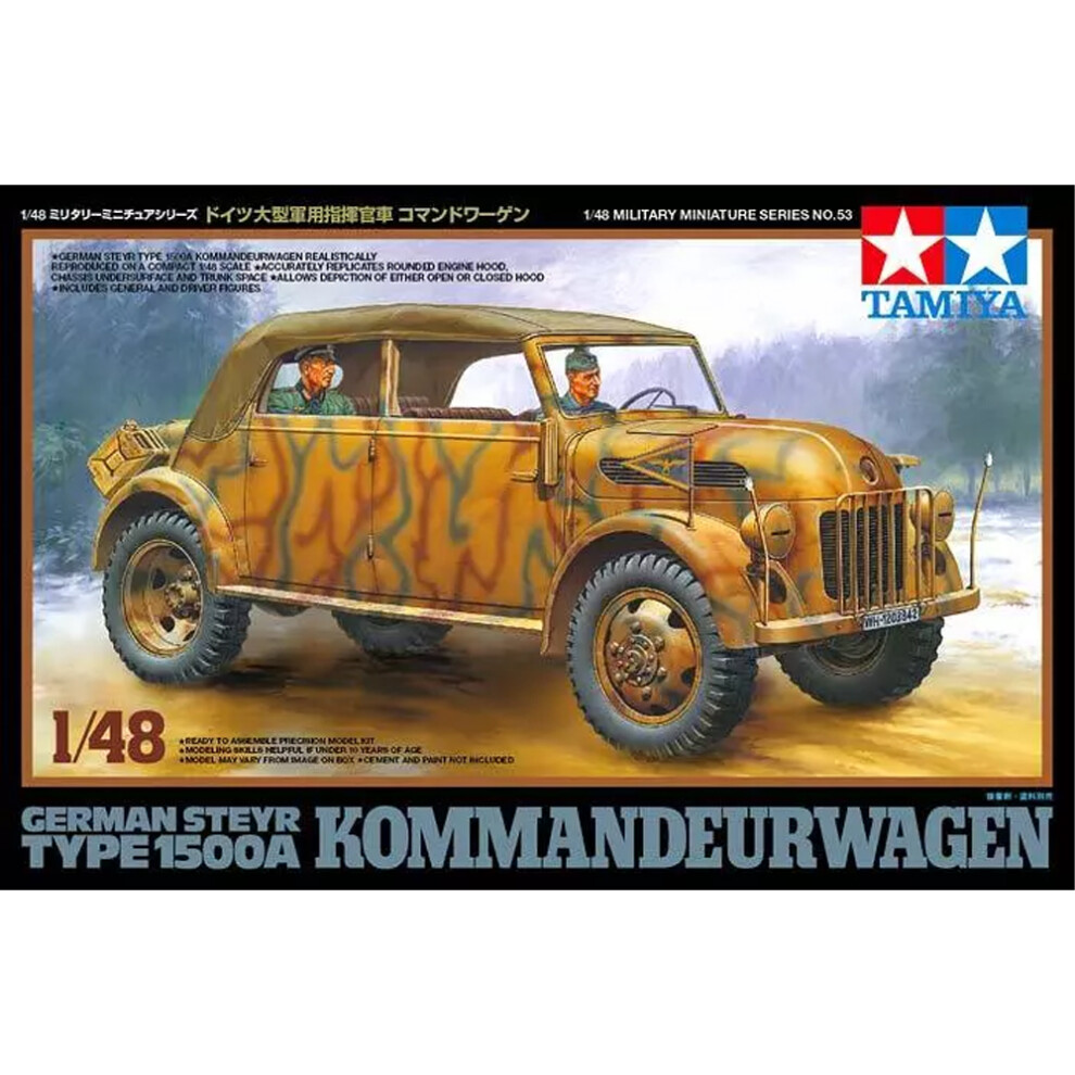 Tamiya 32553 German Steyr Type 1500A Kommandeurwagen 1:48 Model Kit