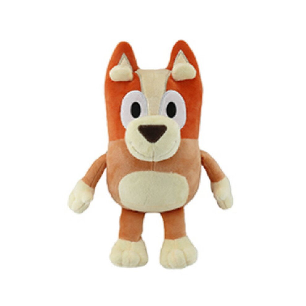 Rywolt (, 30Cm/11.81In) Bluey Christmas Character Hat Star Eye Decoration Plush Toy Pillow Children Gift Orange
