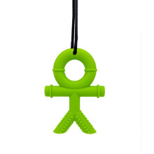 (Green) Necklace Children Sensory Chew Toy Kids Adults Man Autism Adhd Biting Sensory