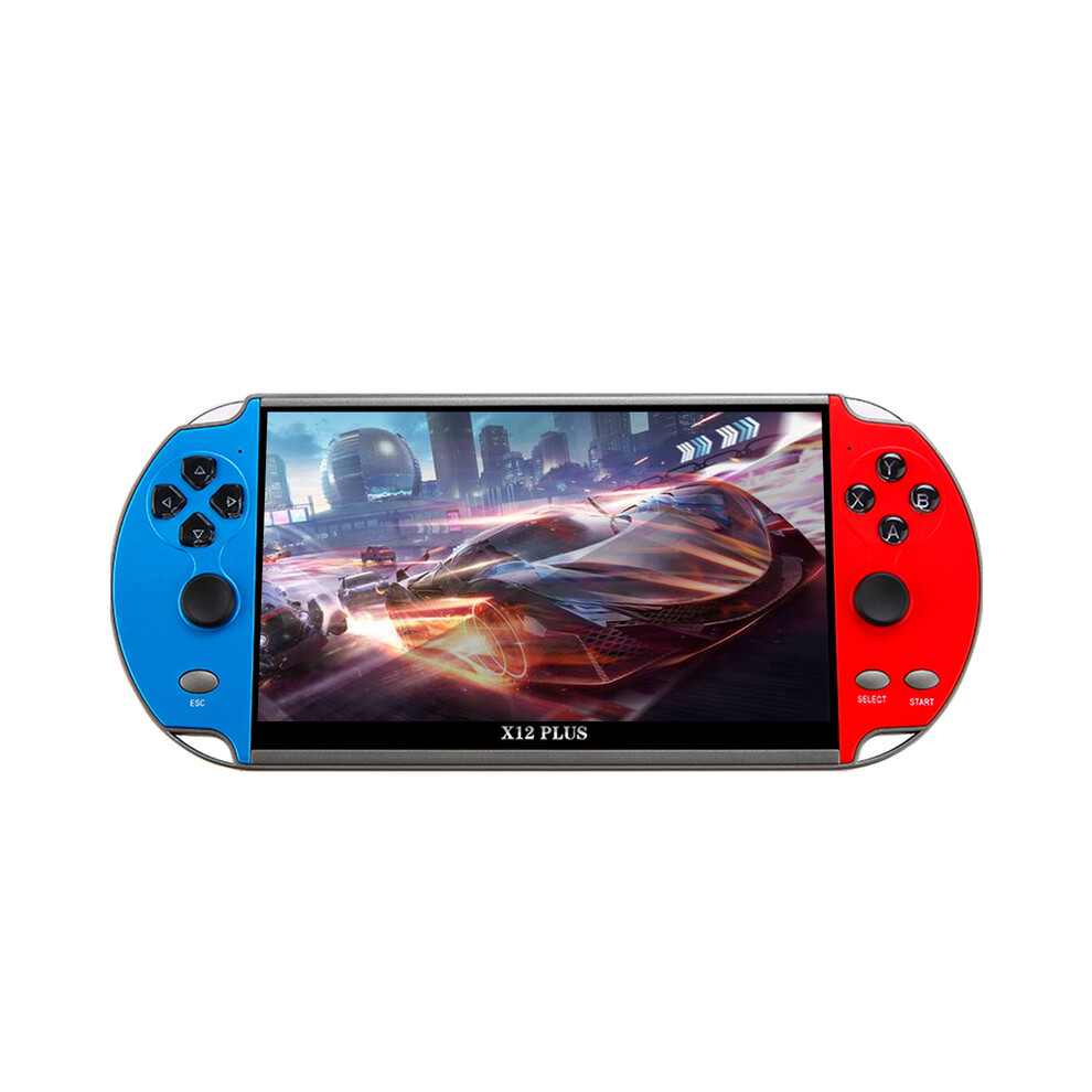 (x12 Plus 7.1 inch) X7/X12 Plus Handheld Game Console In 10,000 Classic Free Games 4.3/5.1/7.1 Inch HD Screen Handheld Portable Audio Video Player