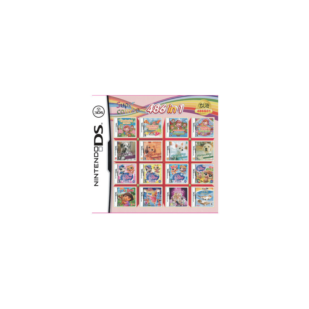 (486 IN 1) 4300 In 1 Compilation DS NDS 3DS 3DS NDSL Game Cartridge Card Video Game Handheld Player