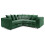 (5 Seater Symmetrical, Green) Luxor Scatter Back Cord Corner Sofa Range 1