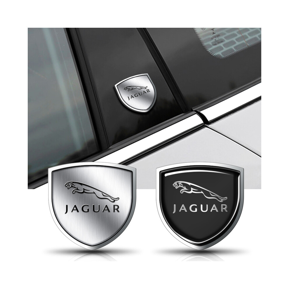 (for Jaguar, Black) Metal Car Exterior Decal Car Side Body Fender Window Rear Trunk Sticker For Jaguar R XEL XFL E-PACE F-PACE I-PACE XJ XF XE XK F