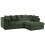 (4 Seater Right Hand Facing, Green) Luxor Scatter Back Cord Corner Sofa Range 1