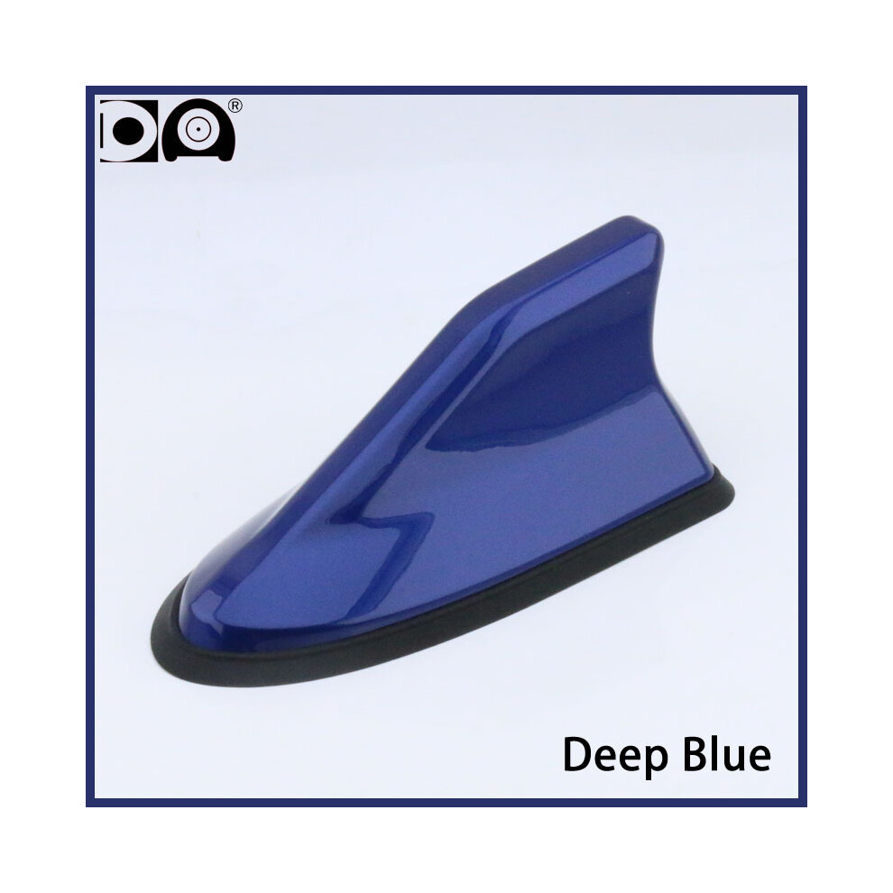 (Deep Blue) Seat Ibiza Waterproof shark fin antenna special auto car radio aerials Stronger signal Piano paint